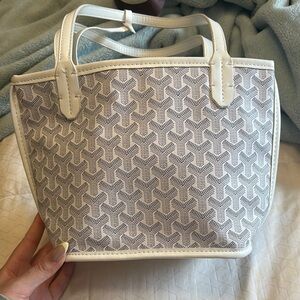 Stylish White Tote Bag